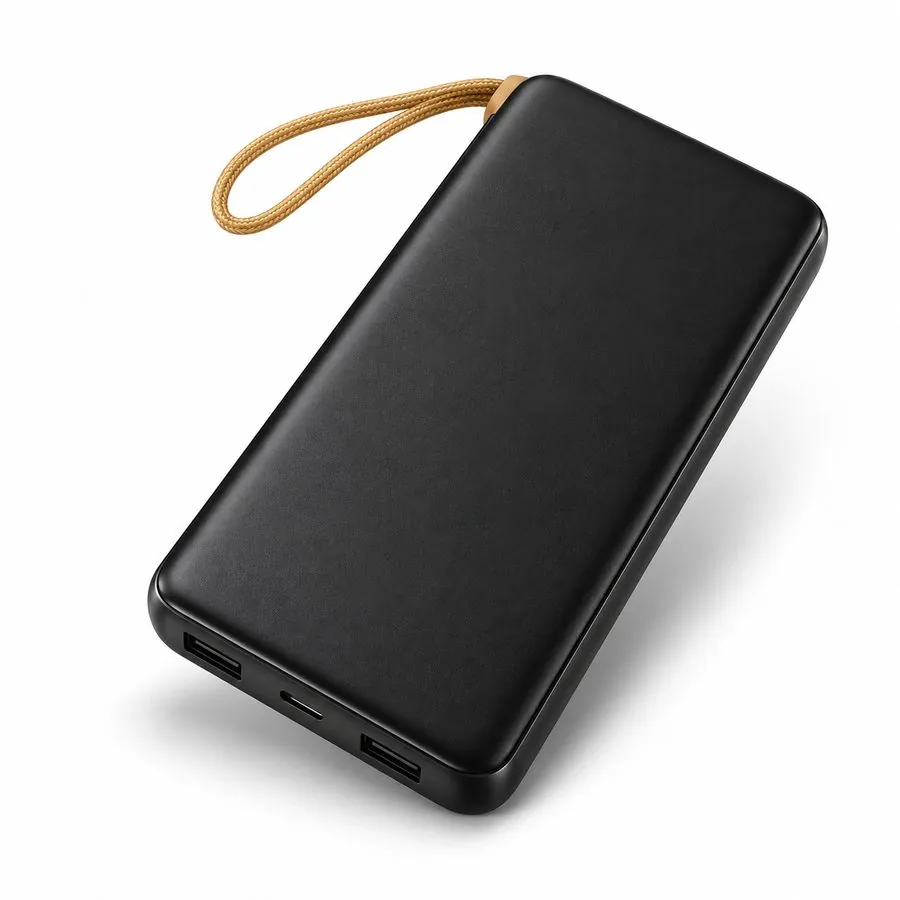 10,000 mAh power bank, black